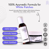 Advanced Ayurvedic Solution Kit for White Skin Patches (vitiligo)- Oil + Herbal Cream
