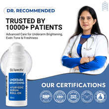 Underarm Brightening Roll-On Serum for Dark Underarms, Pigmentation & Odour Control | 100% Ayurvedic Serum