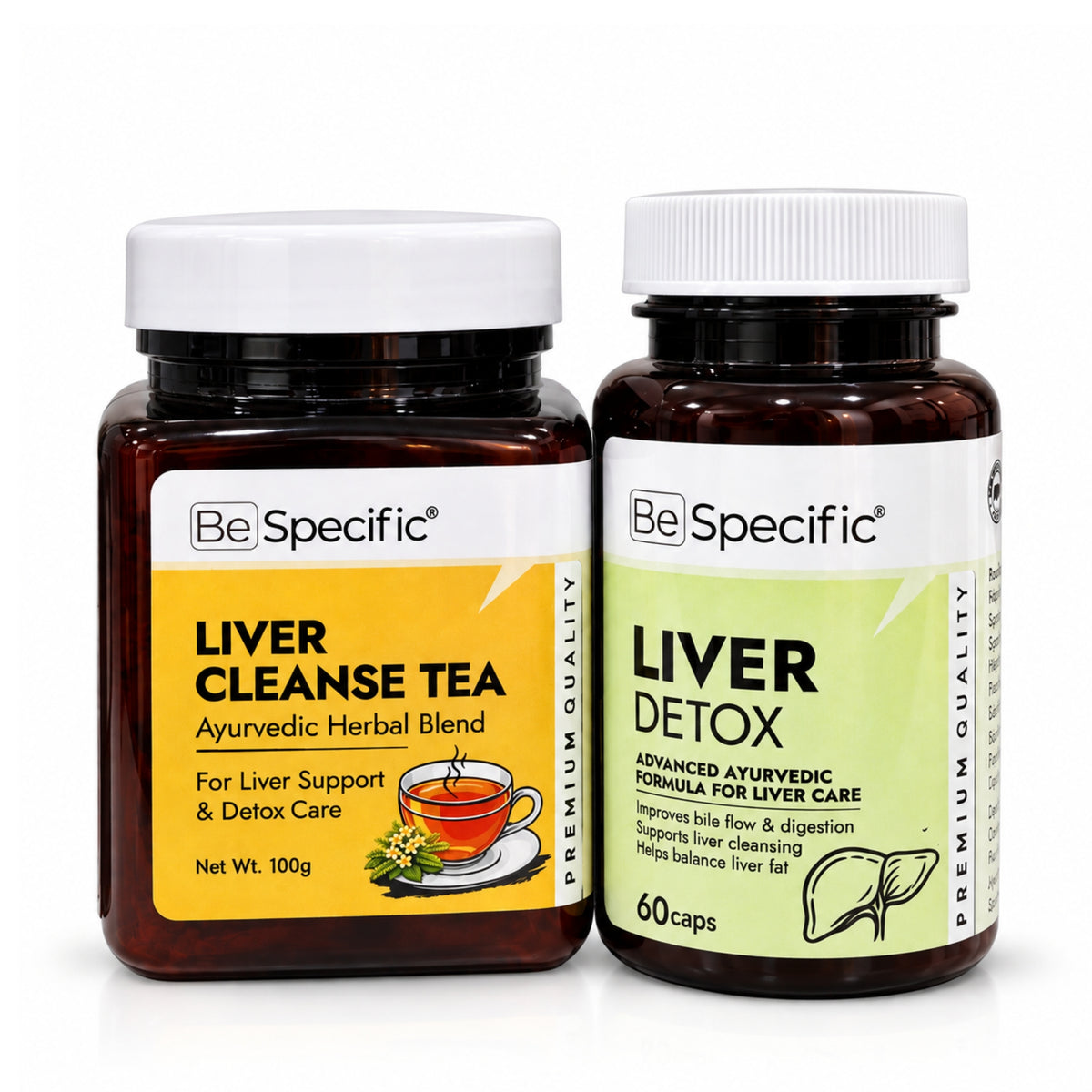 Liver Detox Ayurvedic Wellness Kit – Cleanse Tea & Liver Detox Capsules