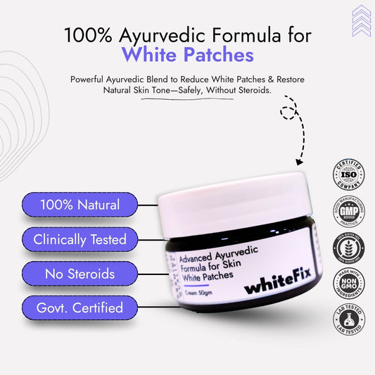 Ayurvedic Herbal Cream for Skin White Patches (Vitiligo) - for Night Use